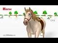 Learn Animals Song 3D Animation Animals Video For Kids