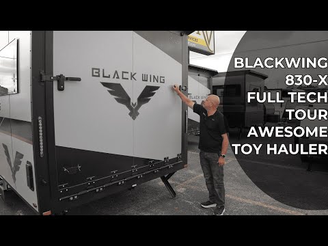 Black Wing 830-X Toy Hauler | Ultimate Off-Grid Aluminum RV Built for Extreme Adventure