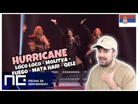 REACTION TO SERBIAN GIRLGROUP: HURRICANE "MOLITVA" "LOCO LOCO" "QELE" "FUEGO" "MATA HARI" // PZE22