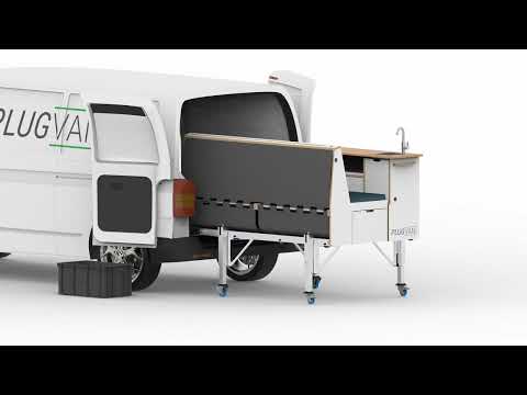 Camper Ausbau für Kleintransporter in 5 Minuten | VW T6.1 | Modulare Van Conversion