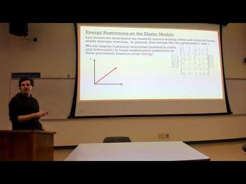 Intro to Continuum Mechanics Lecture 13 | Energy Restrictions on the Elastic Moduli