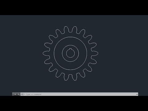 Making a 2D gear in AutoCAD