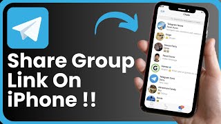 How to Share Telegram Group Link iPhone !