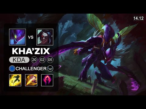Kha'Zix vs Kayn Jungle - EUW Challenger - Patch 14.12 Season 14