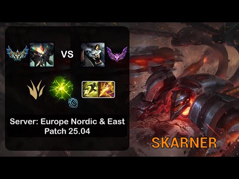 Skarner Jungle vs Rengar - EUNE Challenger - Patch 25.04