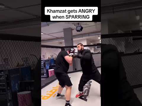 Khamzat Chimaev Loses His Cool in Sparring 😳🔥 #UFC #KhamzatChimaev