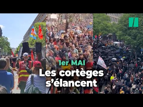 Manifestations du 1er mai : les premières images des cortèges partout en France