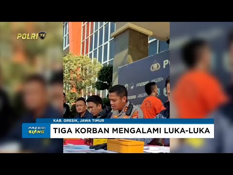 POLRES GRESIK UNGKAP KASUS PENGEROYOKAN, 4 ANGGOTA LSM DIAMANKAN