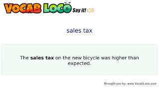 Video thumbnail for sales tax