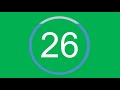 30 Seconds 4K Countdown Timer clock 🎵 + Ambient🧘‍♀️+ Bells🔔 Green Screen