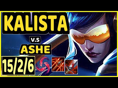 LUGER (KALISTA) vs ASHE - 15/2/6 KDA BOTTOM ADC CHALLENGER GAMEPLAY - EUW