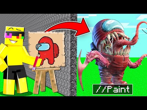 I CHEATED Using //PAINT In Minecraft!