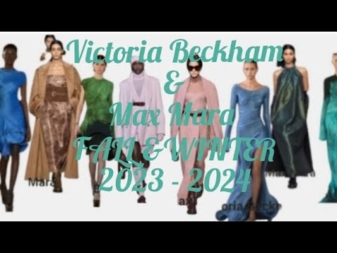 Victoria Beckham & Max Mara Fall/Winter 2023/2024 Runway looks join me......