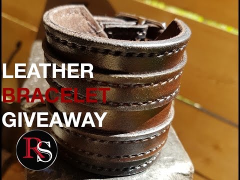Leatherworking - Making a Leather Bracelet Video