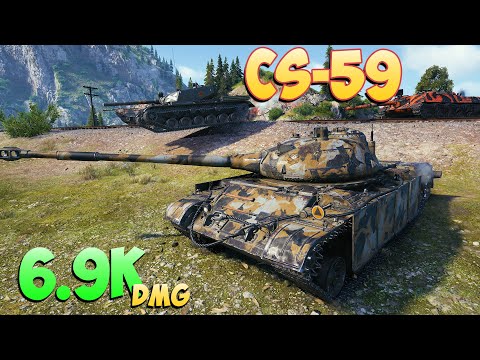 CS-59 - 6 Kills 6.9K DMG - Lagging! - World Of Tanks