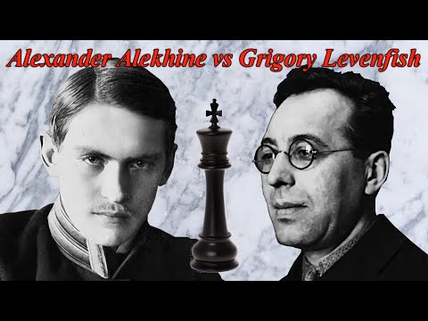 SCACCHI 543 Alekhine vs Levenfish - Se ne vanno sempre i Pezzi Migliori - 1912 [A43]