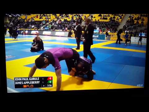 JAMES APPLEBERRY IBJJF NO-GI Worlds match 1