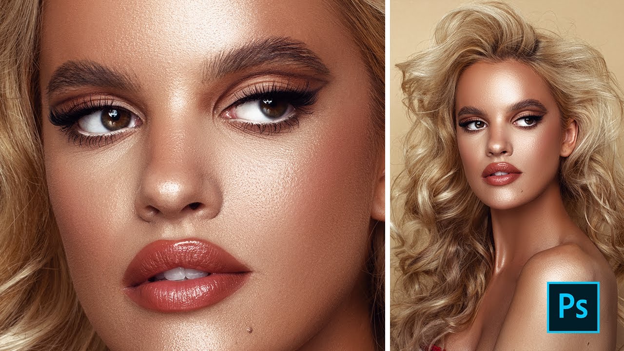 High End Hair and Beauty Retouch Tutorial - Photoshop - video 3