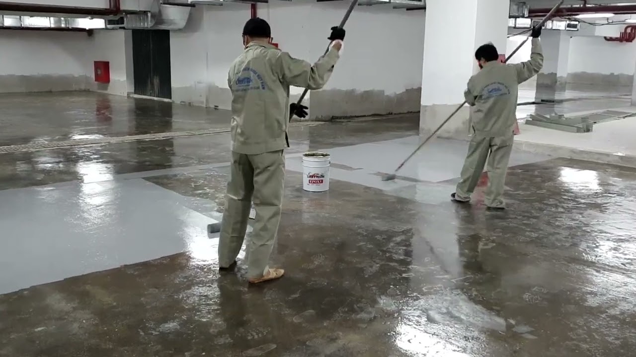 Thi công sơn sàn Epoxy