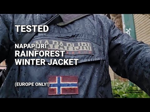 RAIN TEST NAPAPIJRI RAINFOREST POCKET 2 ANORAK WINTER JACKET #REVIEW #OUTDOORS #NAPAPIJRI
