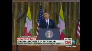 preview picture of video 'President Obama Yangon Myanmar Speech (November 19, 2012) [1/3]'