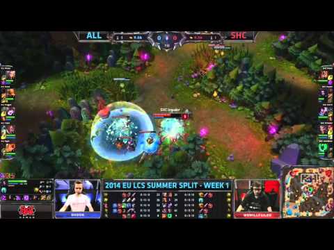 [EU LCS Summer 2014]  W1D2 - ALL vs SHC
