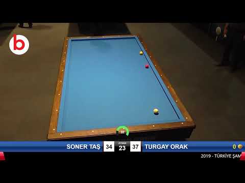 SONER TAŞ & TURGAY ORAK Bilardo Maçı - 2019 TÜRKİYE ŞAMPİYONASI 1.ETAP-KALİFİKASYON