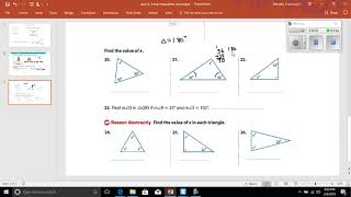 Triangles activity sheet video