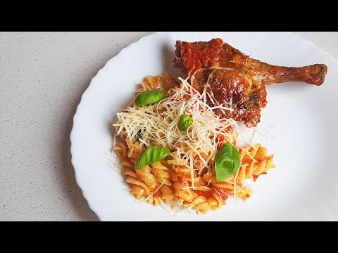 Mediterranean Poultry with Pasta - English Subtitles