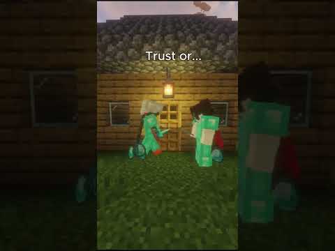 Minecraft Trust or...  [ Me And The Devil ] #minecraft #shorts #trust #friendship #viralshorts