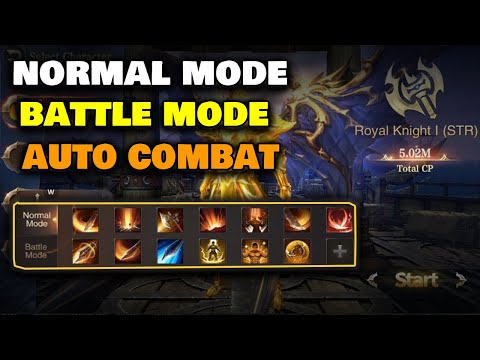 Difference between Normal Mode Battle Mode (Auto Combat) - MU Archangel