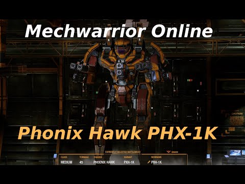 Mechwarrior Online Phoenix Hawk PHX-1K