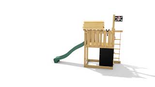 Dětské hřiště Monkey´s Home Malý pirát ZET se skluzavkou