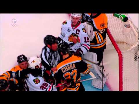 Jonathan Toews vs Zdeno Chara - Part 1 June 19 2013 HD Game 4