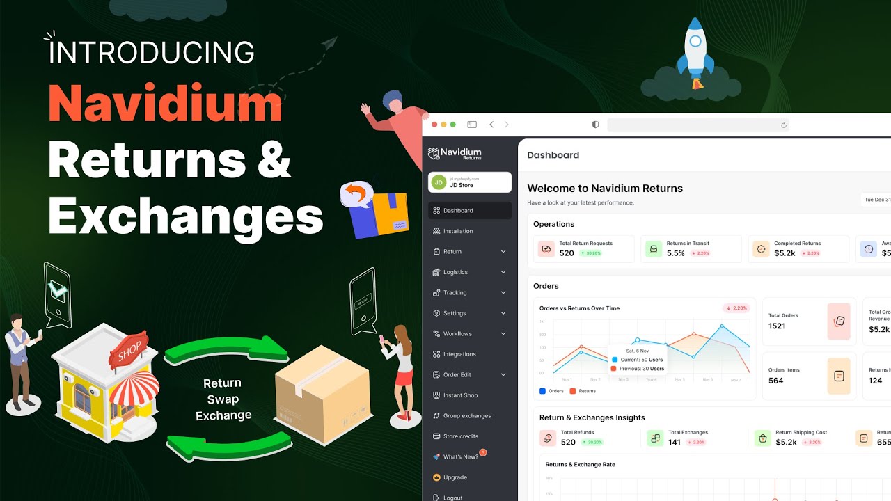 Navidium Returns & Exchanges | The Ultimate Shopify Returns App for Hassle-Free Management