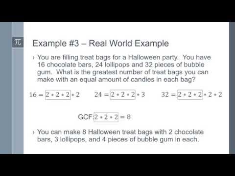 Greatest Common Factor – Grade 6 – Conquering Math