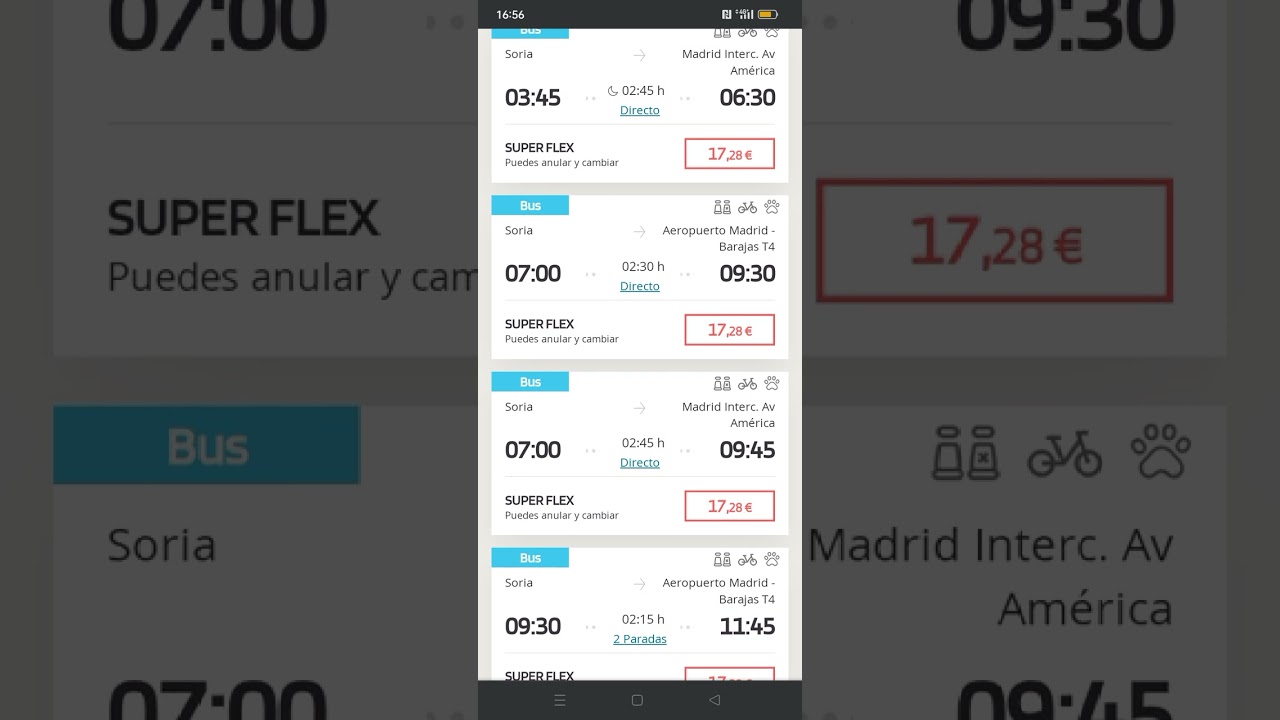 Nuevo horario puesto en marcha En la Línea Soria- Madrid en autobús de la compañía de autobuses Alsa