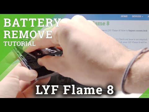 How to Remove Battery from LYF Flame 8 - Force Restart