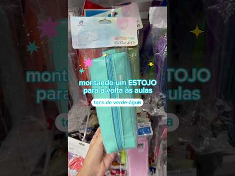 COMPRANDO MATERIAL ESCOLAR | ESTOJO | Volta as aulas 2024 #materialescolar #estojo #papelaria