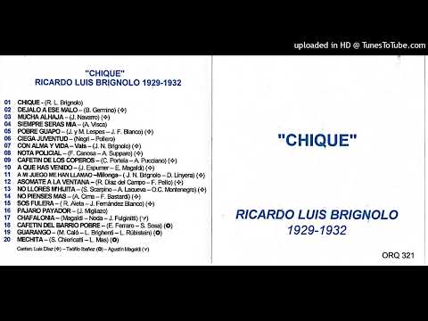 No pienses más Canta: Luis Díaz con Orquesta Ricardo Brignolo