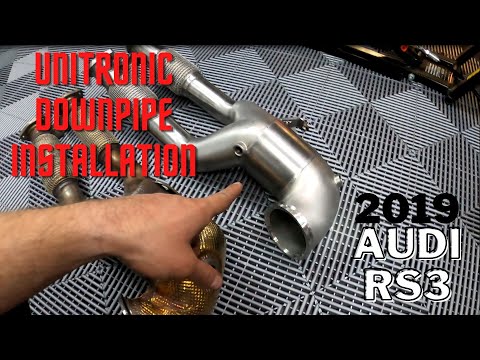We Installed the Unitronic Downpipe on my RS3 so I can go Stage 2 E85! DIY INSIDE