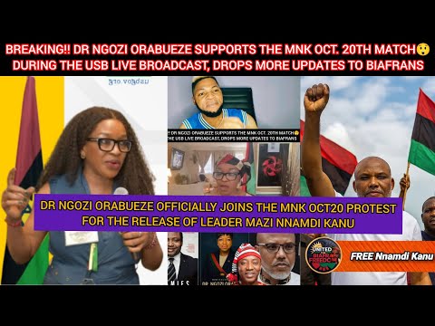 BREAKING‼️DR NGOZI ORABUEZE JOINS THE MNK OCT. 20TH MATCH/PROTEST DURING THE USB LIVE BROADCAST😲🙆‍♂️