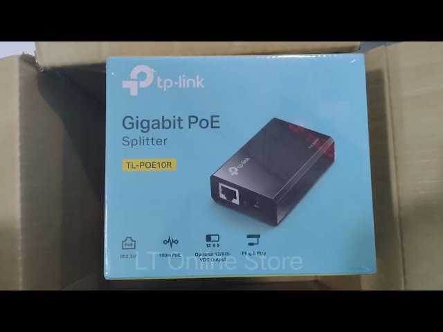Vídeo relacionado con TP-Link TL-PoE10R Gigabit Ethernet PoE Splitter Adapter,Plug-and-Play, Puerto RJ45 a 2 10/100/1000 Mbps, 12VDC 1A, 9VDC 1A, 5VDC 2A