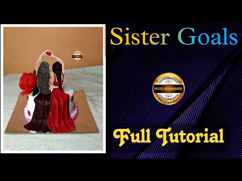| Sister theme cake | | Sister Goals | | Unique Cake Design | | Pastel De Panaderia |
