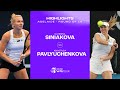 Anastasia Pavlyuchenkova vs. Katerina Siniakova | 2024 Adelaide Round of 16 | WTA Match Highlights