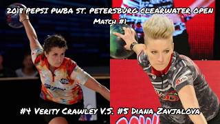 2018 Pepsi PWBA St. Petersburg-Clearwater Open Match #1 - #4 Verity Crawley V.S. #5 Diana Zavjalova