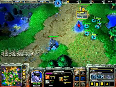 Lucifer (Undead) vs Nicker (NE) - G2 - WarCraft - Frozen Throne - WC165