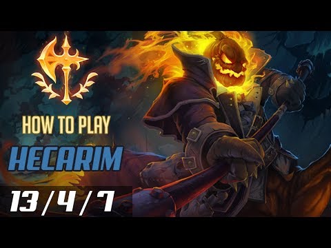 HOW TO PLAY HECARIM | Best Build & Runes | JUNGLE Guide VS Warwick | League of Legends S9