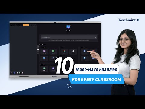 Teachmint X2 86 Neo - 86 inch 4K UHD Interactive Flat Panel, 48MP AI Camera, Android 14, NFC, EduAI