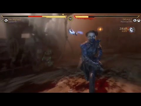 Kustom Kitata Online #1 VoiceOver Mortal Kombat 11 kitana gameplay custom up fan combos commentary